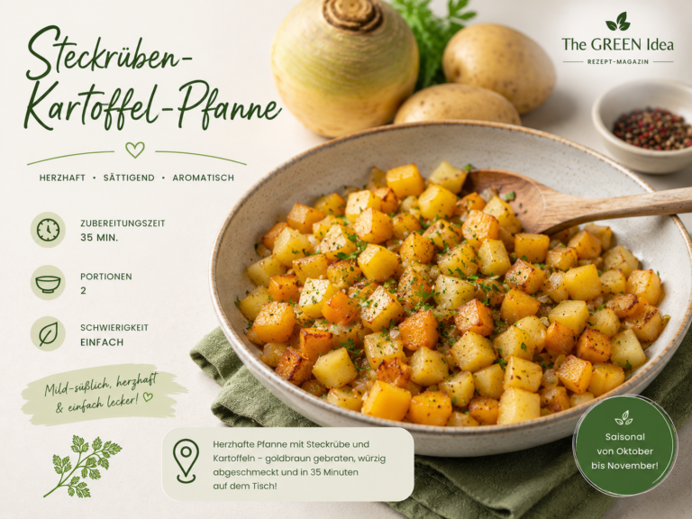 Steckrüben-Kartoffel-Pfanne